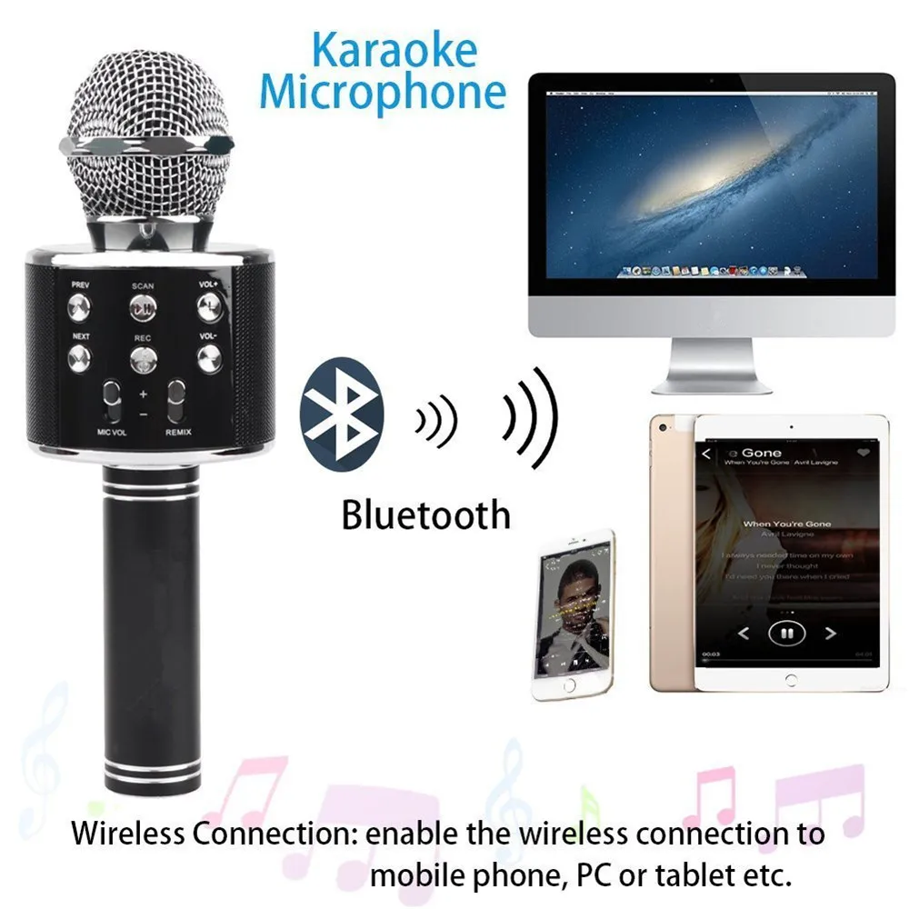 Wireless USB Microphone Professional Condenser Karaoke Mic Mini Karaoke Microphone
Wireless USB Microphone Professional Condenser Karaoke Mic Mini Karaoke Microphone