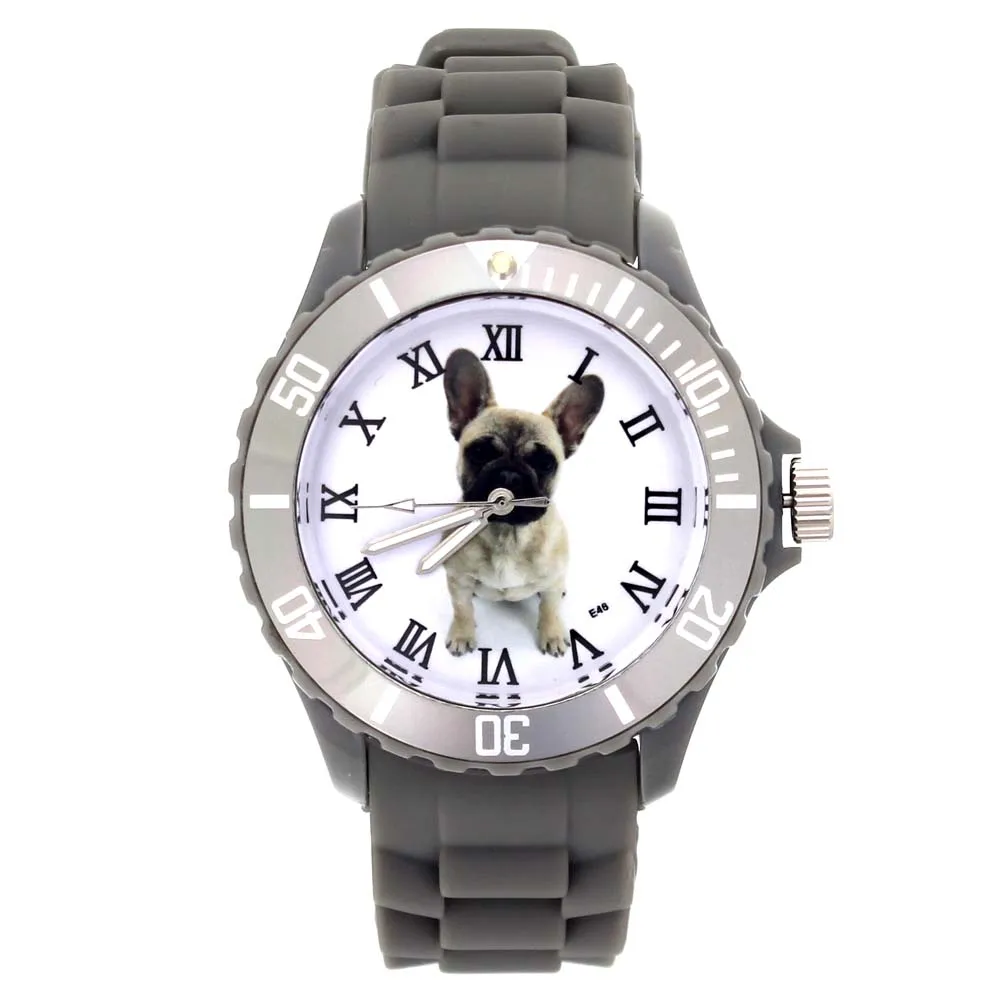 Trendy Pug Dog Pet Animal Pattern Ladies Watches Fashion Colorful Silicone Strap Casual Sport Wristwatch for Women Men
Trendy Pug Dog Pet Animal Pattern Ladies Watches Fashion Colorful Silicone Strap Casual Sport Wristwatch for Women Men