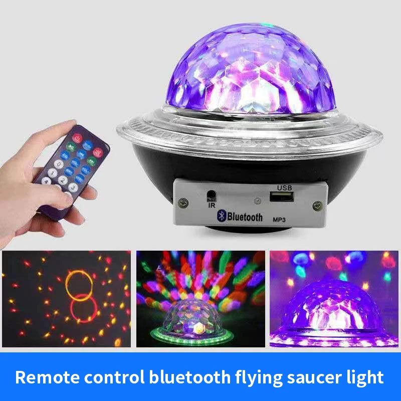 Bluetooth UFO Rotating colorful magic ball 12W DISCO Stage atmosphere light bluetooth Speaker KTV/Dance/Party/black/white
Bluetooth UFO Rotating colorful magic ball 12W DISCO Stage atmosphere light bluetooth Speaker KTV/Dance/Party/black/white