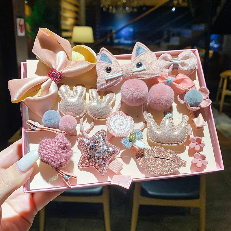 18PCS/Set Girls Cute Cartoon Fabric Bow Hair Clips Barrettes Kids Hairpin Headband Hair Ornament Fashion Hair Accessories
18PCS/Set Girls Cute Cartoon Fabric Bow Hair Clips Barrettes Kids Hairpin Headband Hair Ornament Fashion Hair Accessories