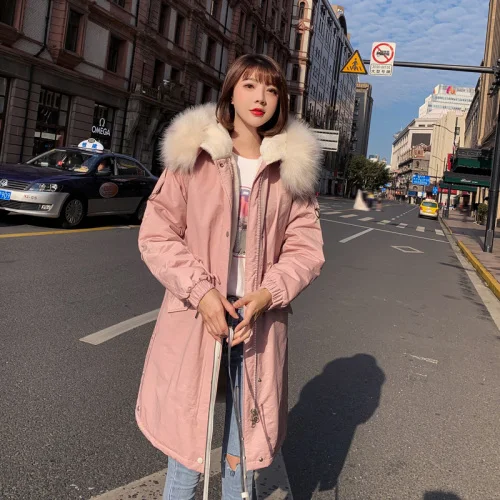 Cotton Winter Dress New Korean Version Of Medium-length Cap Down Jacket With Large Collar And Loose Cotton Jacket
Cotton Winter Dress New Korean Version Of Medium-length Cap Down Jacket With Large Collar And Loose Cotton Jacket