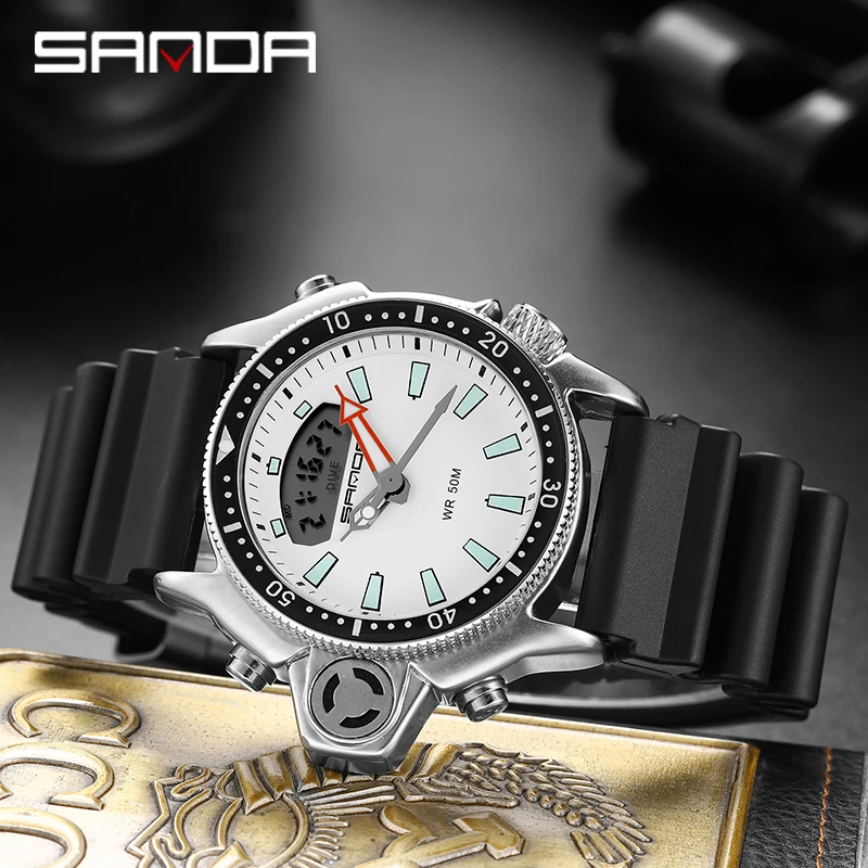 SANDA Fashion Men's Digital Watch Waterproof Sports Stop-Watch Multifunctional WristWatch Fit Male Boys Clock relogio masculino
SANDA Fashion Men's Digital Watch Waterproof Sports Stop-Watch Multifunctional WristWatch Fit Male Boys Clock relogio masculino