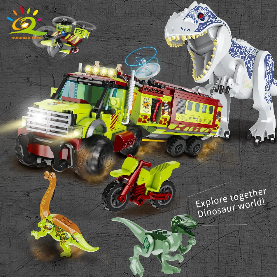 HUIQIBAO TOYS 539PCS Jurassic Dinosaurs Movie Series Building Blocks City Car World Drangon Park Model Bricks Set for Children
HUIQIBAO TOYS 539PCS Jurassic Dinosaurs Movie Series Building Blocks City Car World Drangon Park Model Bricks Set for Children