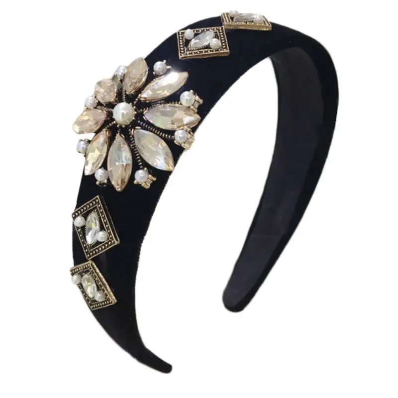 Boutique Vintage Jewelry Headband Ladies Imitation Crystal Flower Wide Hair Hoop Faux Pearl Beaded Wedding Bride Tiara Headpiece
Boutique Vintage Jewelry Headband Ladies Imitation Crystal Flower Wide Hair Hoop Faux Pearl Beaded Wedding Bride Tiara Headpiece