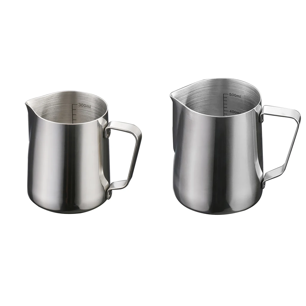 350ml ,600ml Kitchen Stainless Steel Coffee Frothing Milk Tea Latte Jug With Scale 
350ml ,600ml Kitchen Stainless Steel Coffee Frothing Milk Tea Latte Jug With Scale