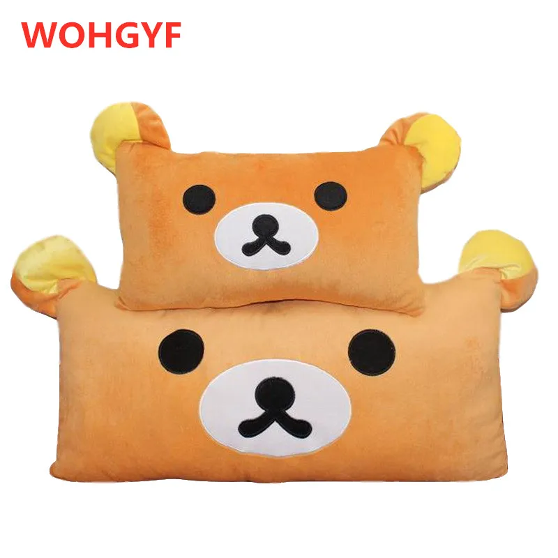 Огромный Размеры 65 см & 95 медведь Rilakkuma Плюшевый игрушки подушки плюшевые Teddy Bear Eazy