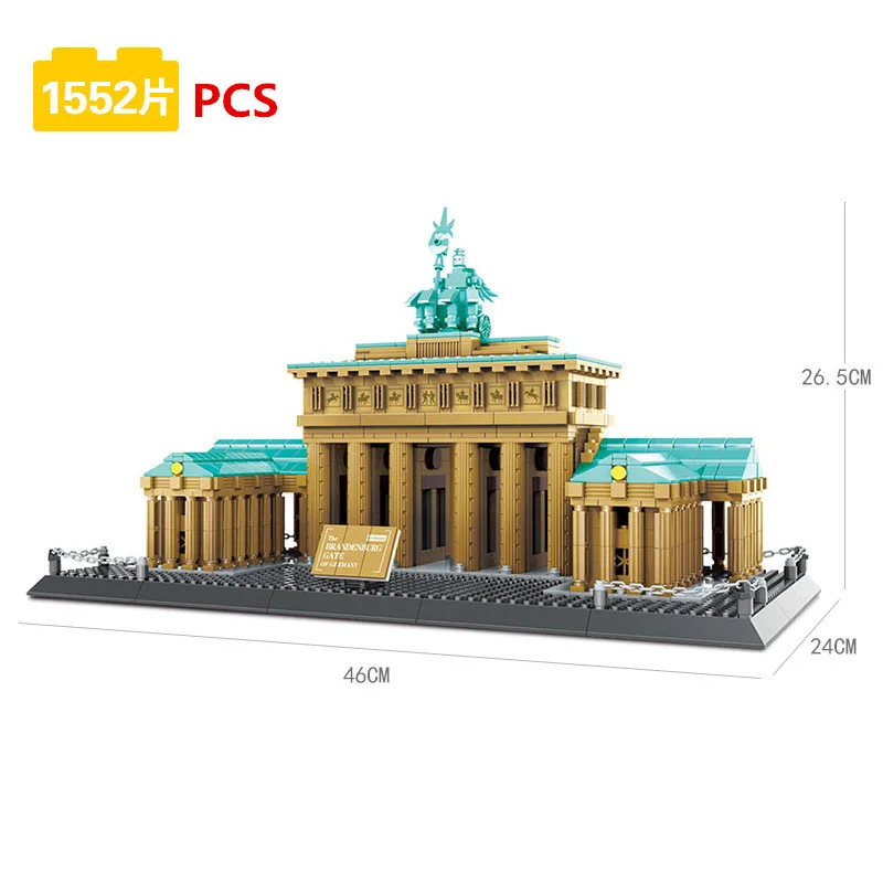 Architecture Brandenburger Tor Building Blocks Bricks Classic Skyline Model City Kids Toys Gift Compatible Building Kits
Architecture Brandenburger Tor Building Blocks Bricks Classic Skyline Model City Kids Toys Gift Compatible Building Kits