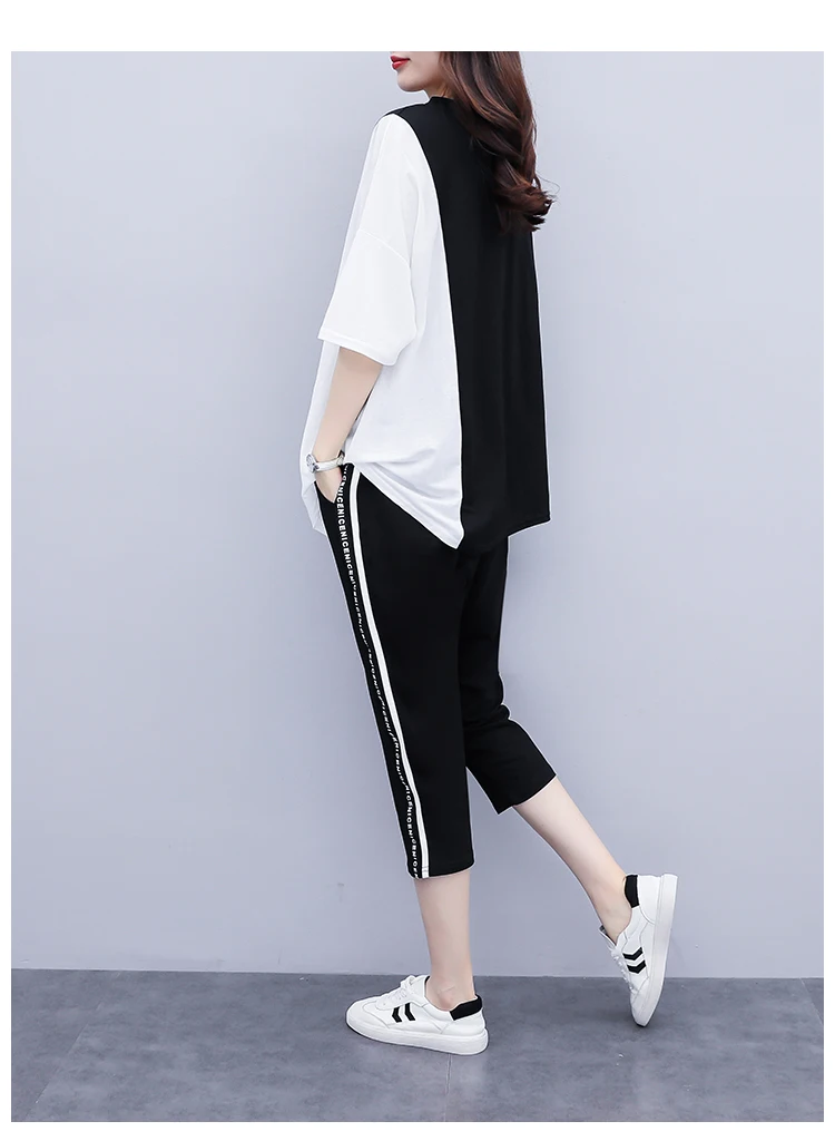 Houthion Women Two Piece Set Print T Shirts and Pants Sets Summer Loose Suit Short Sleeve Lady O-neck T-shirt + Pants Suits
Houthion Women Two Piece Set Print T Shirts and Pants Sets Summer Loose Suit Short Sleeve Lady O-neck T-shirt + Pants Suits