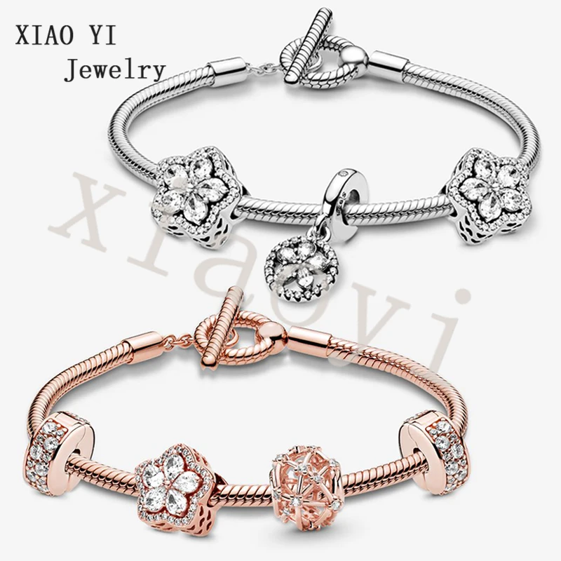 XIAOYI 2020 NEW S925 Winter snowflake pendant Christmas gift T-shaped snake-bone bracelet European Wedding jewelry good quality
XIAOYI 2020 NEW S925 Winter snowflake pendant Christmas gift T-shaped snake-bone bracelet European Wedding jewelry good quality