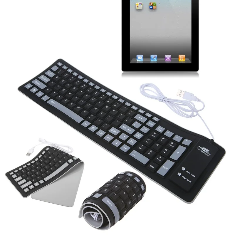 84/103 key silicone soft keyboard Folding silicone keyboard Silicone keyboard factory wholesale wired silicone keyboard
84/103 key silicone soft keyboard Folding silicone keyboard Silicone keyboard factory wholesale wired silicone keyboard