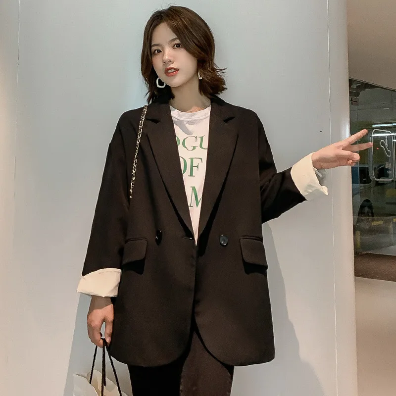 Autumn Elegant Blazer Jacket Women 2020 Sppring Retro Solid Long Loose Korean Jacket Women Office Wear Casual Ladies Coat Long
Autumn Elegant Blazer Jacket Women 2020 Sppring Retro Solid Long Loose Korean Jacket Women Office Wear Casual Ladies Coat Long
