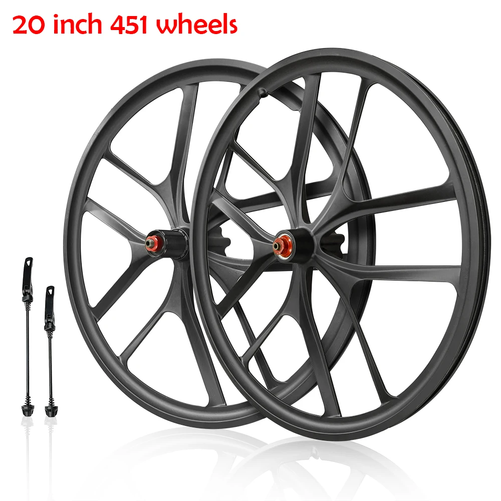 20 Inch 451 Folding Bike Wheelset 4 Bearing Double Wall magnesium alloy Rim SP8 Vp18 Folding disc brake Road Bicycle Wheelset
20 Inch 451 Folding Bike Wheelset 4 Bearing Double Wall magnesium alloy Rim SP8 Vp18 Folding disc brake Road Bicycle Wheelset