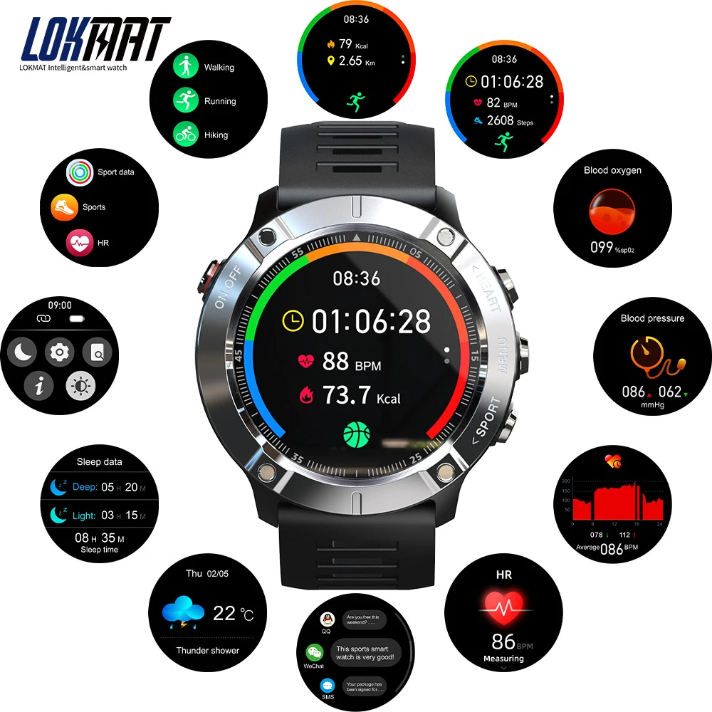 Smart Watch Waterproof Fitness Tracker Full Touch Screen Watch Multifunctional Sports Watch Smart Strap Silicone Strap
Smart Watch Waterproof Fitness Tracker Full Touch Screen Watch Multifunctional Sports Watch Smart Strap Silicone Strap