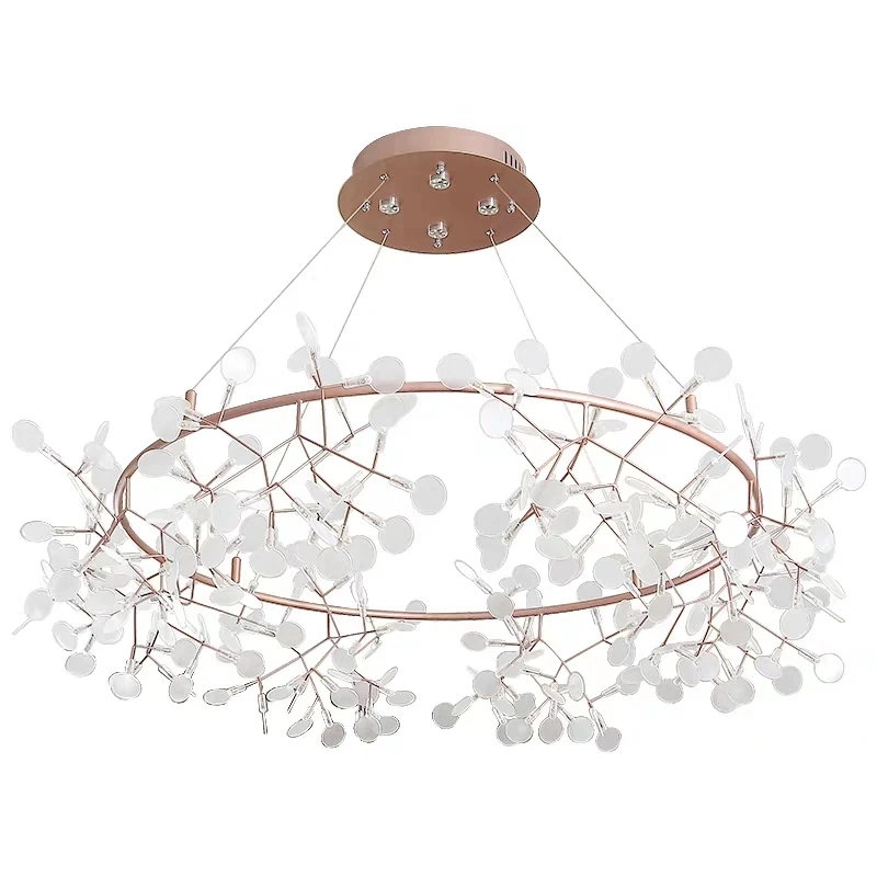 Nordic LED Lustre Chandelier Lighting Living Room Home Decor Pendant Lamp Lights Bedroom Warm Light Chandeliers Kitchen Fixtures