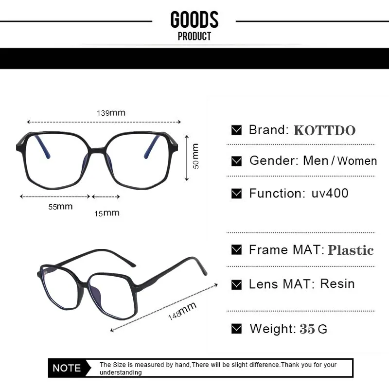 2020 New Optical Myopia Anti-blue Light Eyeglasses Classic Square Plastic Glasses Frame Women Computer Eye Glasses Fashion
2020 New Optical Myopia Anti-blue Light Eyeglasses Classic Square Plastic Glasses Frame Women Computer Eye Glasses Fashion
