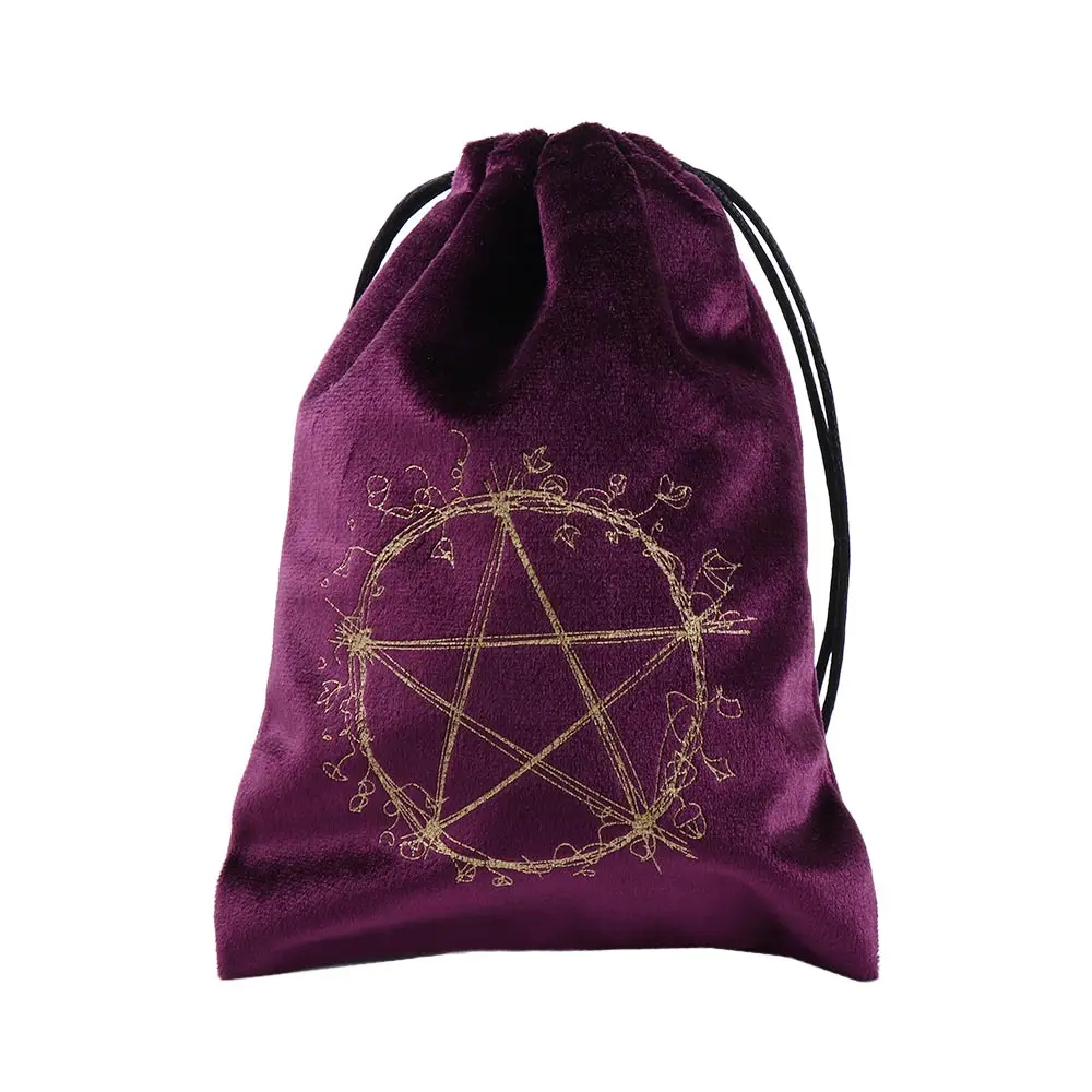 1pcs Velvet Pentagram Tarot Storage Bag Board Game Cards Embroidery Drawstring Package Witchcraft Supplies
1pcs Velvet Pentagram Tarot Storage Bag Board Game Cards Embroidery Drawstring Package Witchcraft Supplies