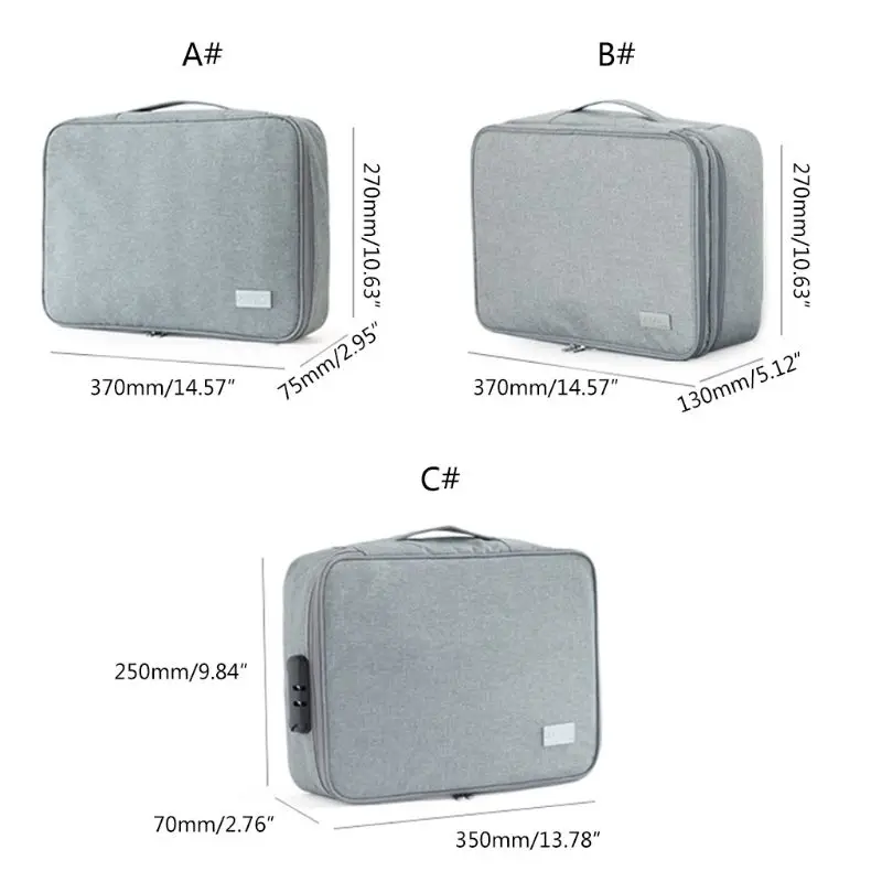 Document Ticket Storage Bag Large Capacity Lock Design Files Organizer Home Trip
Document Ticket Storage Bag Large Capacity Lock Design Files Organizer Home Trip