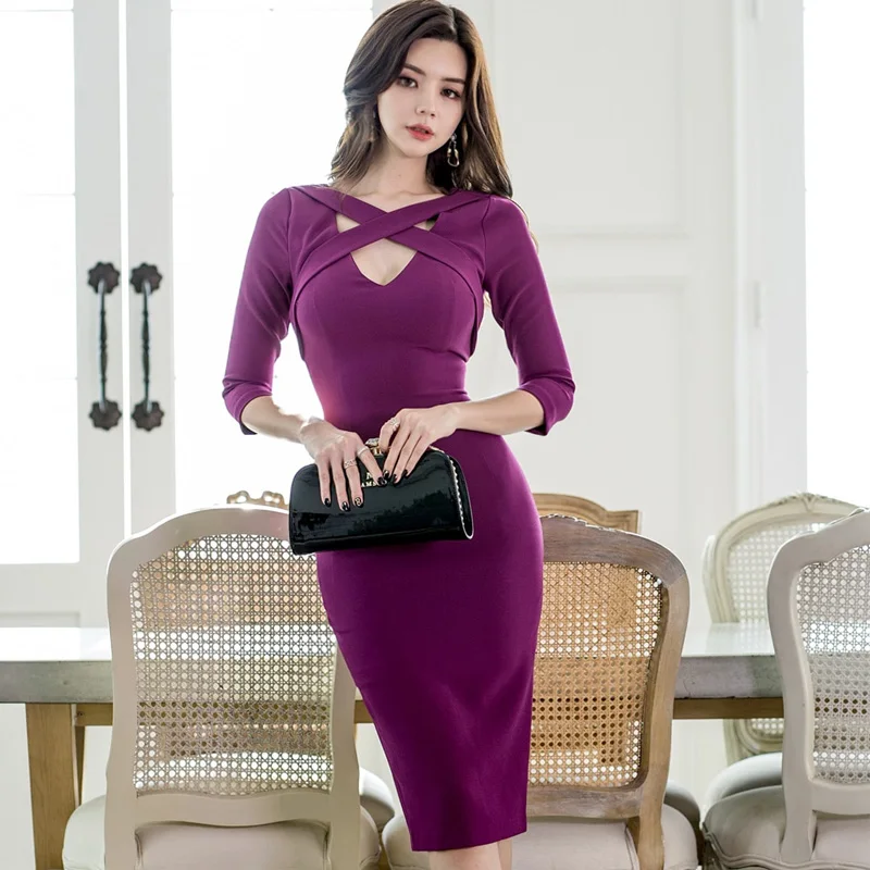 Spring Autumn Woman Dress Korean Style Sexy Sheath Party Dresses Bag Hip Bodycon Vestido Feminino T6235
Spring Autumn Woman Dress Korean Style Sexy Sheath Party Dresses Bag Hip Bodycon Vestido Feminino T6235