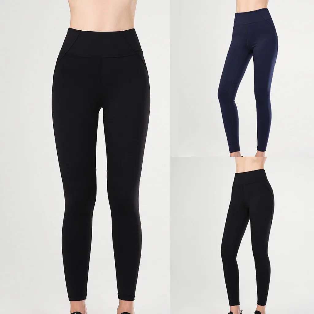 Women Yoga Pants High Waist Sports Trousers Black Workout Running Exercise Yoga Leggings Tight Solid Fitness Gym Leggings
Women Yoga Pants High Waist Sports Trousers Black Workout Running Exercise Yoga Leggings Tight Solid Fitness Gym Leggings