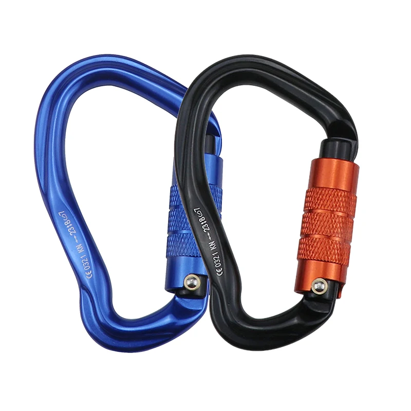 Auto Locking Carabiner Clips 23Kn Ear-Shape Safe Buckle Outdoor Protection Equipment for Climbing Mountaineering
Auto Locking Carabiner Clips 23Kn Ear-Shape Safe Buckle Outdoor Protection Equipment for Climbing Mountaineering