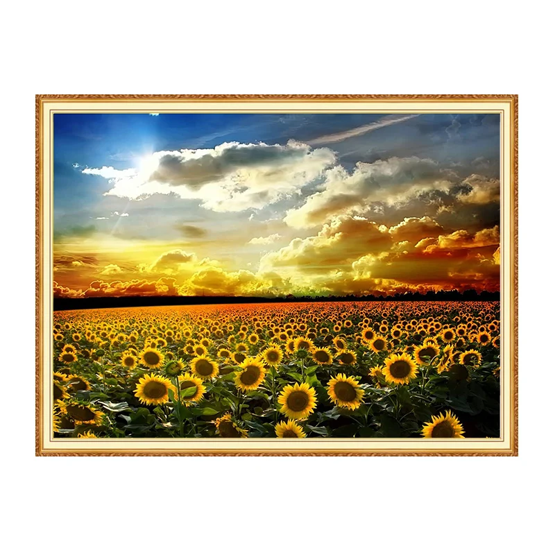 Набор для алмазной живописи Meian Sunflower полный квадратный набор 5D рукоделия