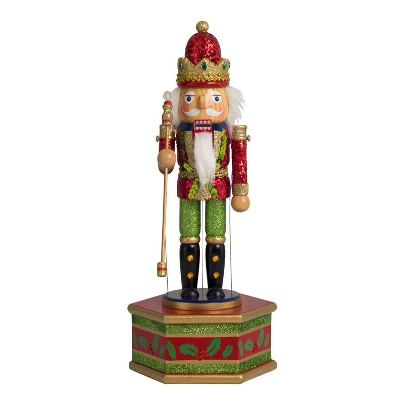 38cm Wooden Nutcracker Nutcracker Doll Puppet Music Box for Home Christmas Decoration Figurines Ornaments Gifts
38cm Wooden Nutcracker Nutcracker Doll Puppet Music Box for Home Christmas Decoration Figurines Ornaments Gifts