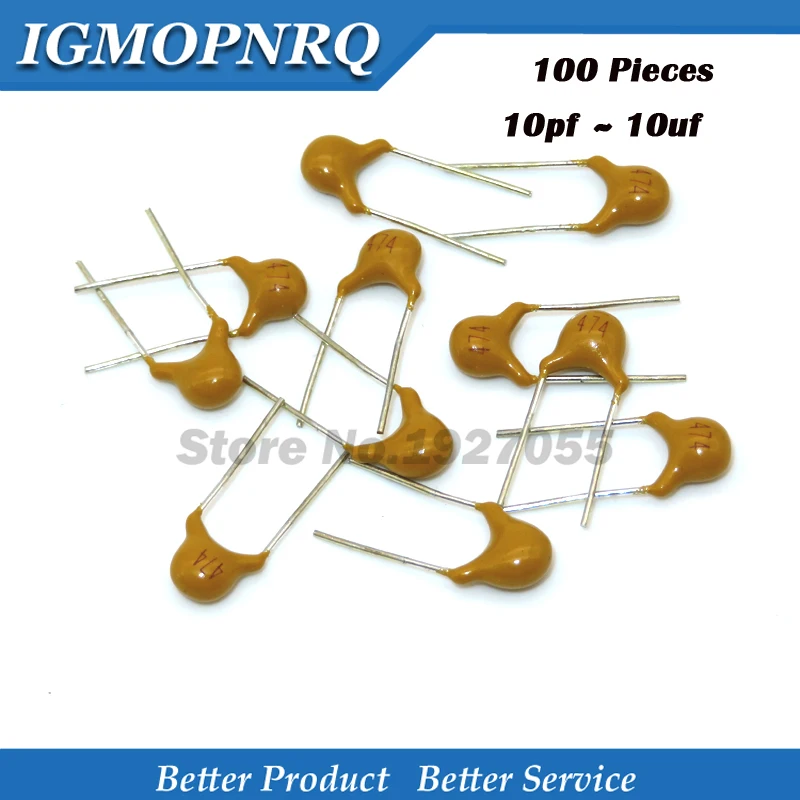 100Pcs 10PF ~10UF 22PF 47NF 220NF 1NF 4.7UF 1UF 100NF 330NF 0.1UF 102 104 105 106 103 473 334 High quality monolithic capacitors
100Pcs 10PF ~10UF 22PF 47NF 220NF 1NF 4.7UF 1UF 100NF 330NF 0.1UF 102 104 105 106 103 473 334 High quality monolithic capacitors