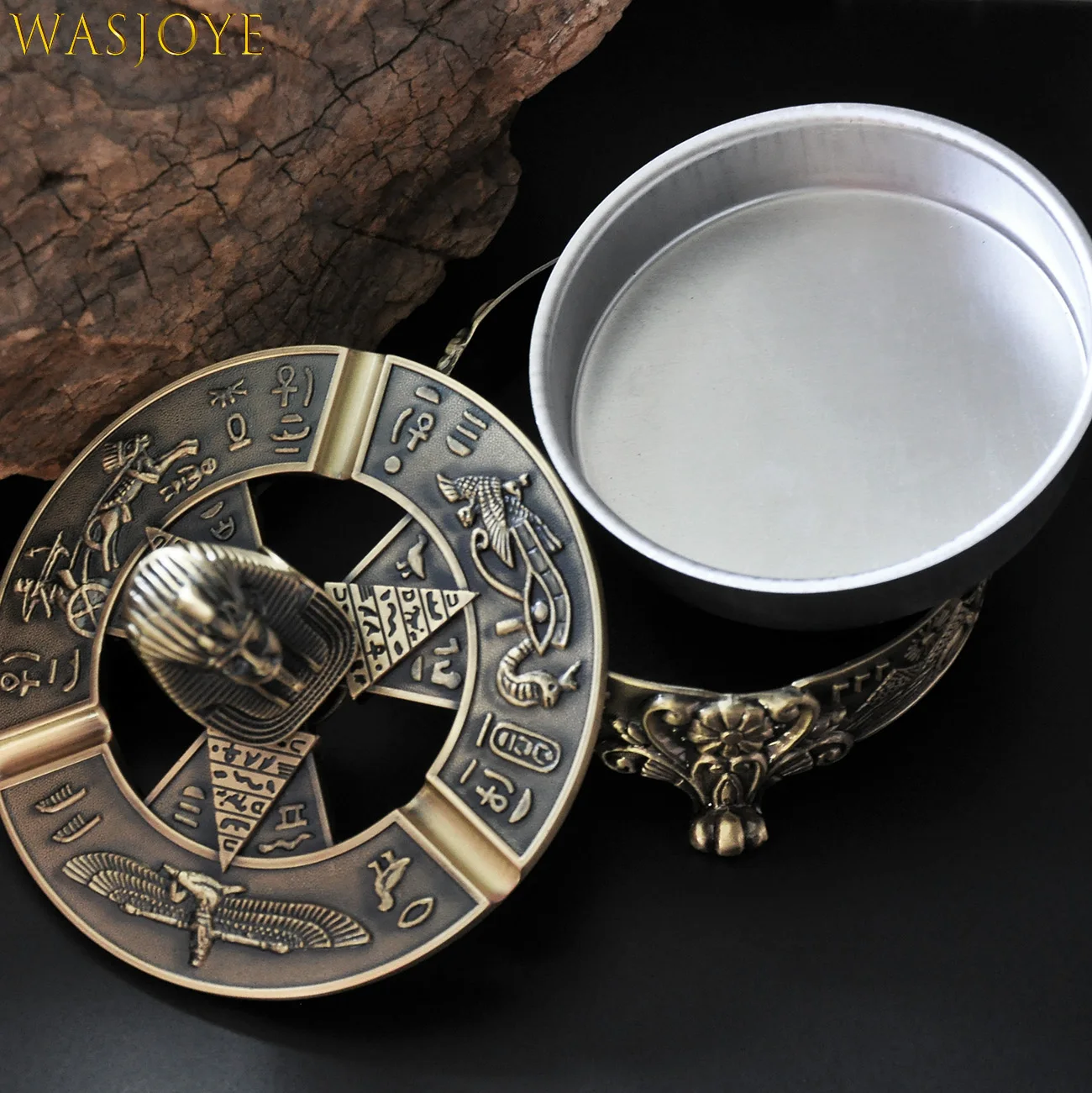 Egyptian Pharaoh retro Metal Ashtray with cover large ashtray creative personality fashion boy gift for boyfriend mini ashtray
Egyptian Pharaoh retro Metal Ashtray with cover large ashtray creative personality fashion boy gift for boyfriend mini ashtray