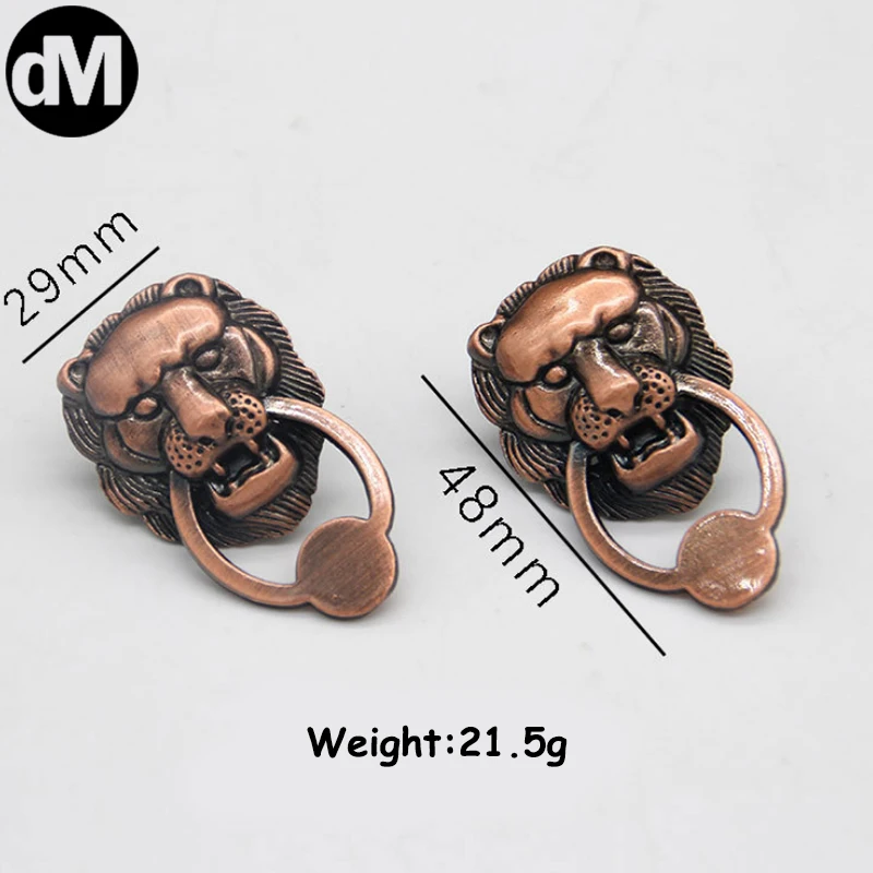 DM 10pcs/Set Antique Lion Head Door Handle Cabinet Pulls Medicine Box Wine Cupboard Pulls Ring Home Furniture Fitting Kits 2021
DM 10pcs/Set Antique Lion Head Door Handle Cabinet Pulls Medicine Box Wine Cupboard Pulls Ring Home Furniture Fitting Kits 2021