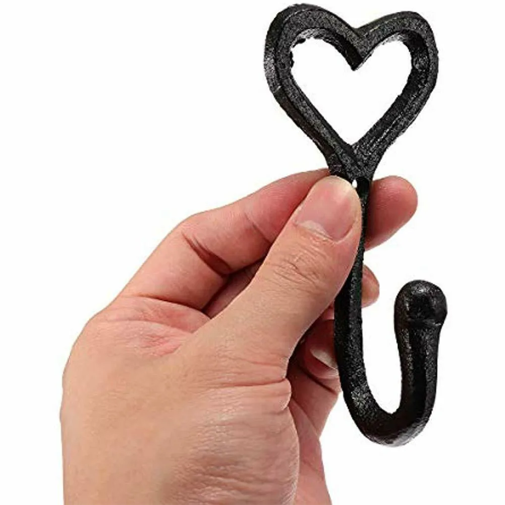 Door Wall Mounted Vintage Bedroom Hat Hook Holder Heart Shape Coat Storage Iron Decorative Black Home Hanger Kitchen Bathroom
Door Wall Mounted Vintage Bedroom Hat Hook Holder Heart Shape Coat Storage Iron Decorative Black Home Hanger Kitchen Bathroom