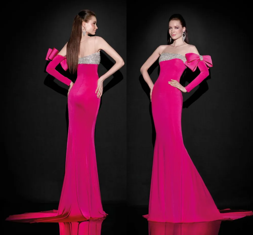 2018 one shoulder Long Sleeves vestido de noiva Mermaid Beading Bow Sheer Neck Sexy Prom Party gown bridesmaid dresses
2018 one shoulder Long Sleeves vestido de noiva Mermaid Beading Bow Sheer Neck Sexy Prom Party gown bridesmaid dresses