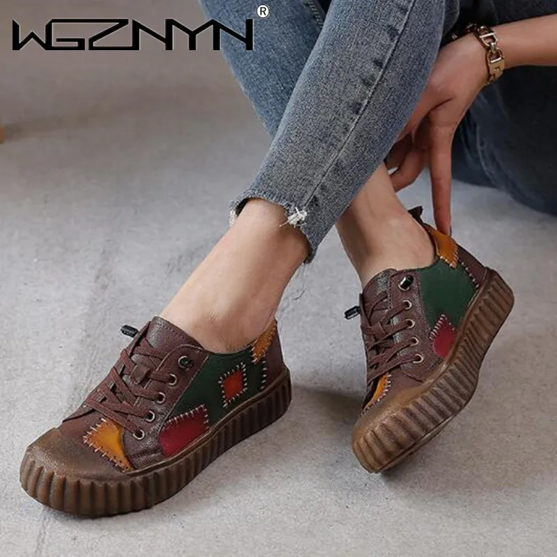 2021 Genuine PU Leather Handmade Women Sneakers Casual Flat Ladies Shoes Fashion Breathable Comfort Women's Flat Shoes for Women
2021 Genuine PU Leather Handmade Women Sneakers Casual Flat Ladies Shoes Fashion Breathable Comfort Women's Flat Shoes for Women