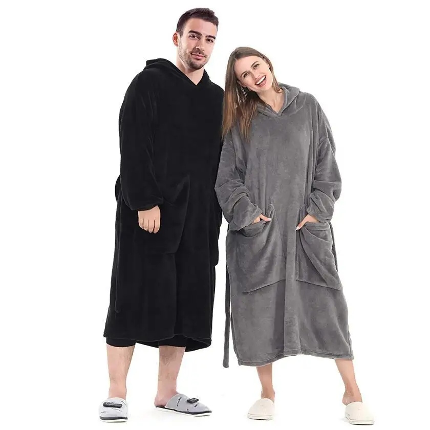 Women Long Sweatshirt Fleece Plaid Hoodie Wearable Sofa Blanket With Sleeve Oversize Hoodie Men Winter Pullover Warm Robe Femme
Women Long Sweatshirt Fleece Plaid Hoodie Wearable Sofa Blanket With Sleeve Oversize Hoodie Men Winter Pullover Warm Robe Femme