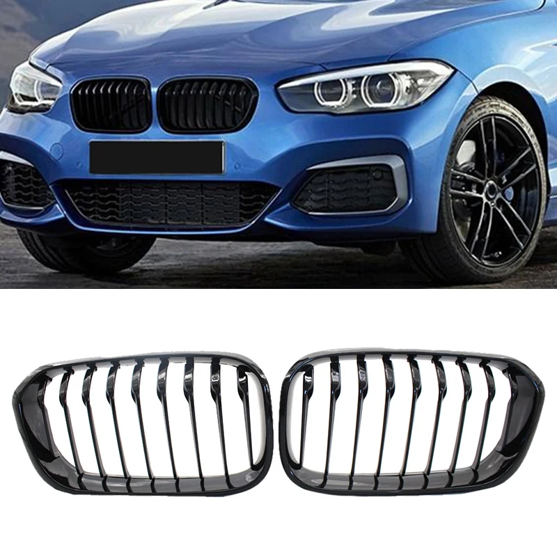 Front Hood Grille/Grilles Single Slat Kidney Grille Frame High Gloss Black Fence Grille Compatible for BMW F20 LCI 1-Series 2015 
Front Hood Grille/Grilles Single Slat Kidney Grille Frame High Gloss Black Fence Grille Compatible for BMW F20 LCI 1-Series 2015