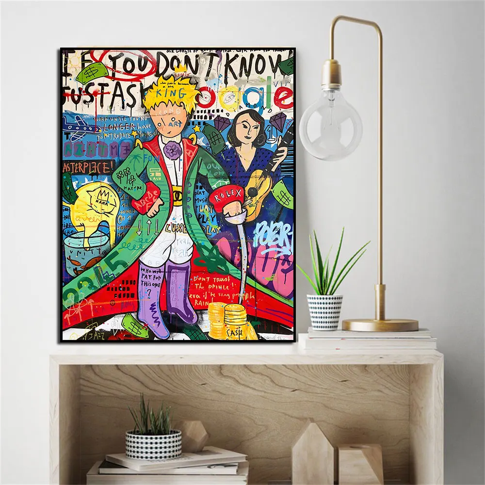 Modern Abstract Street Graffiti Pop Art Banksy Prince Poster Canvas Painting Print On Wall Picture For Living Room Home Decor
Modern Abstract Street Graffiti Pop Art Banksy Prince Poster Canvas Painting Print On Wall Picture For Living Room Home Decor
