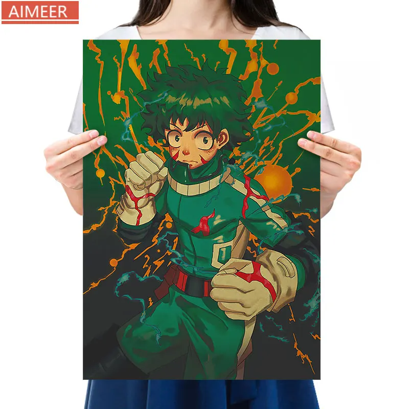 AIMEER Anime Green Haired Boy Characters Ice and Fire Dual Heaven Martial Art Retro Kraft Paper Poster Decor Painting 51*36cm
AIMEER Anime Green Haired Boy Characters Ice and Fire Dual Heaven Martial Art Retro Kraft Paper Poster Decor Painting 51*36cm