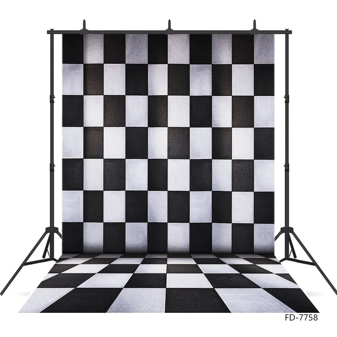 

Black White Check Photo Backdrops Vinyl Photocall Background for Children Baby Portrait Doll Photoshoot Photography Studio Props