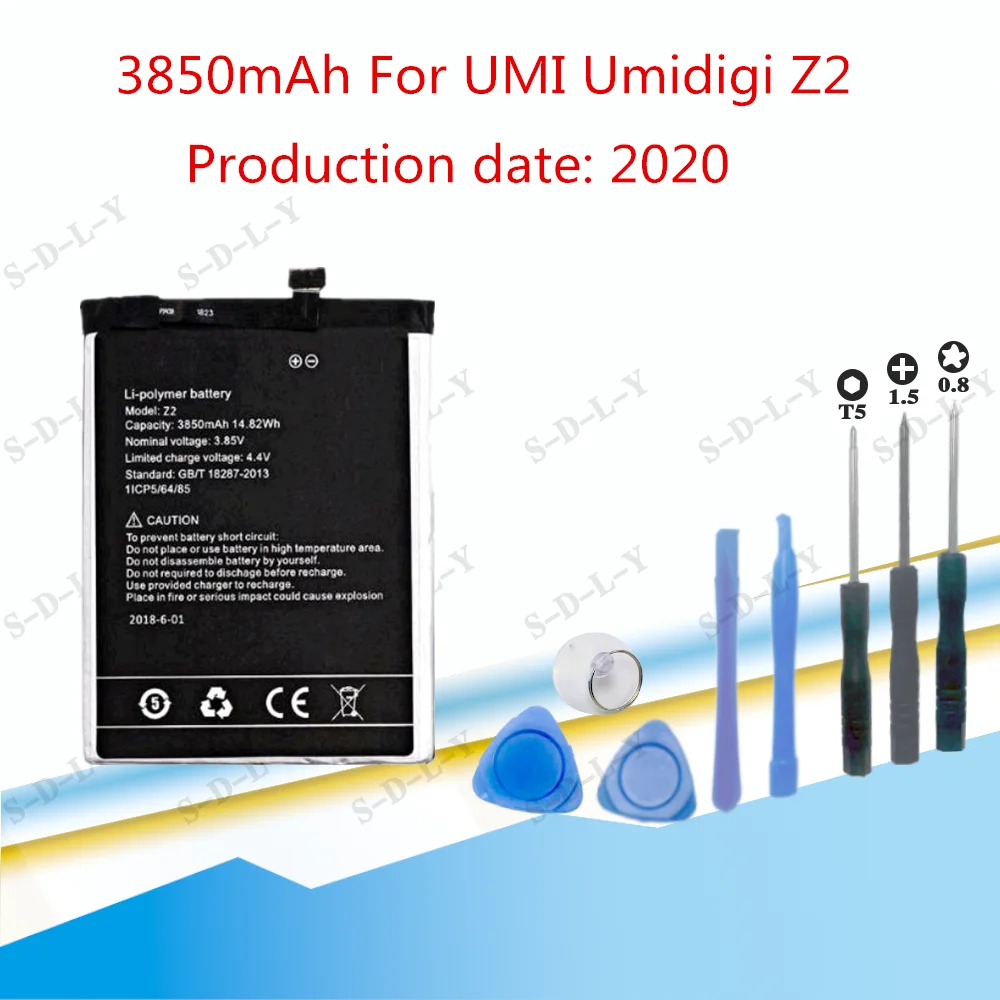 3850mAh For UMI Umidigi Z2 Extreme Replacement Battery For UMI Umidigi Z2 Bateria Batterie Phone Batteries with Tools
3850mAh For UMI Umidigi Z2 Extreme Replacement Battery For UMI Umidigi Z2 Bateria Batterie Phone Batteries with Tools