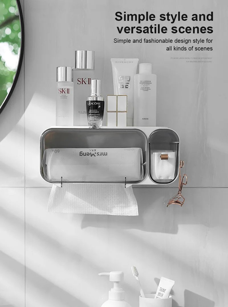 Настенный ящик для туалетной бумаги, коробка для снятия макияжа, коробка для снятия хлопка, полка для туалетной бумаги, держатели для туалет...
Настенный ящик для туалетной бумаги, коробка для снятия макияжа, коробка для снятия хлопка, полка для туалетной бумаги, держатели для туалет...