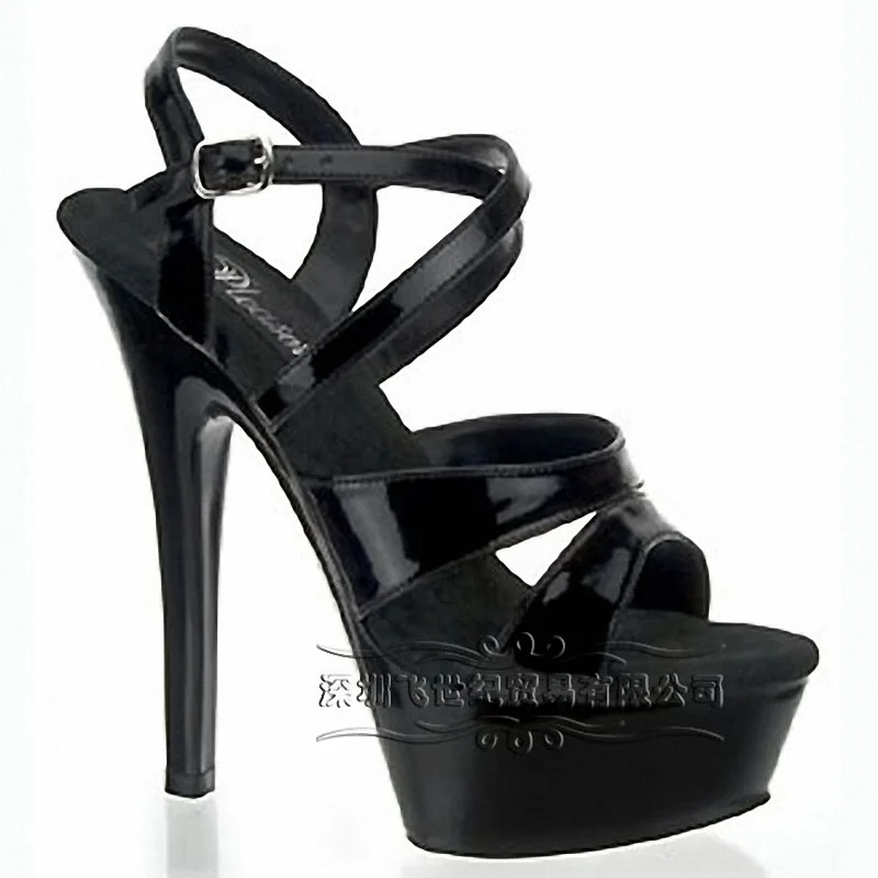 Mclubgirl 15cm Heels New Pure Color Classic Buckle Patent Leather Low Top Round Head Ultra-fine Heel Hollow Sandals LYP
Mclubgirl 15cm Heels New Pure Color Classic Buckle Patent Leather Low Top Round Head Ultra-fine Heel Hollow Sandals LYP
