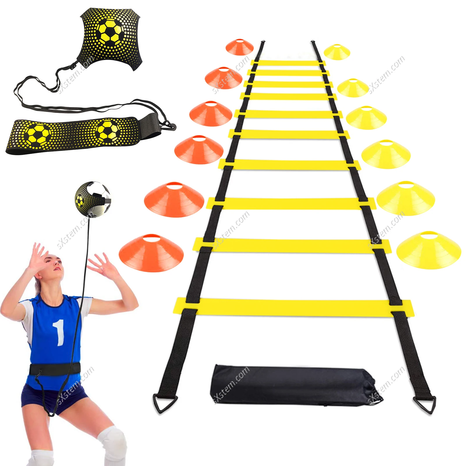 14pcs Football Kick Trainer Equipment For Kids Adults Hands Free Solo Practice Football Skills Improvement Training Accessories
14pcs Football Kick Trainer Equipment For Kids Adults Hands Free Solo Practice Football Skills Improvement Training Accessories