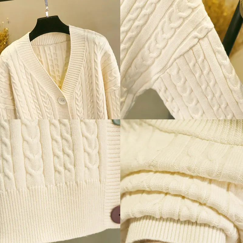 2021 Spring Autumn Cardigan Women Vintage Solid Long Sleeve Single Breasted Button Casual Korean Style Knitted Sweater M33
2021 Spring Autumn Cardigan Women Vintage Solid Long Sleeve Single Breasted Button Casual Korean Style Knitted Sweater M33