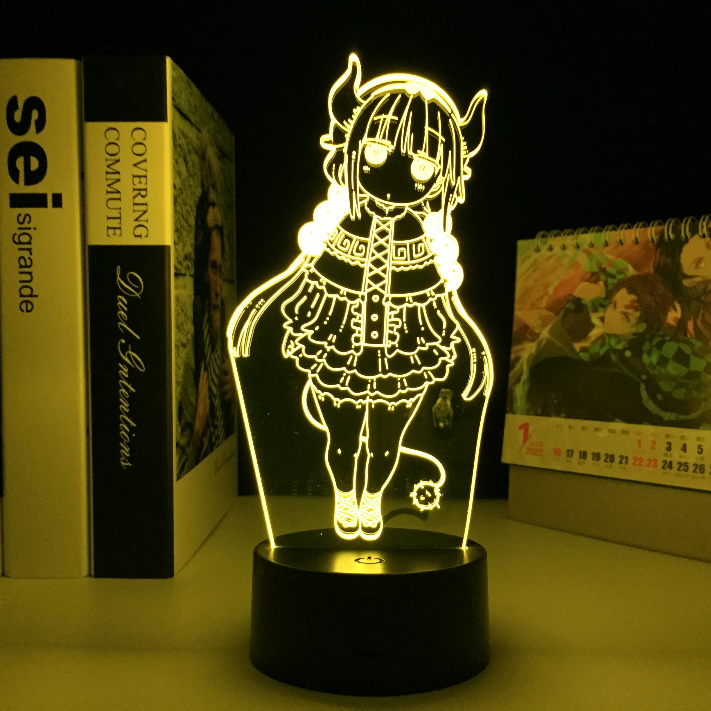 

Аниме Miss Kobayashi's Dragon Maid, фигурка Kanna, светодиодный ночник для спальни, украшение, подарок на день рождения, лампа манга Kanna светильник