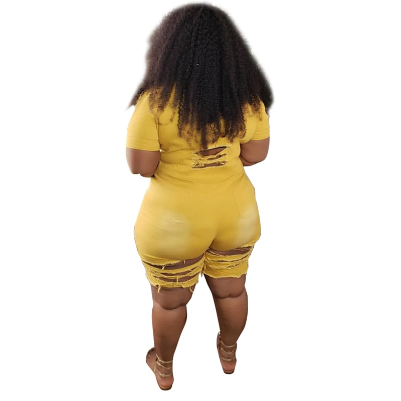Plus Size Clothing Jeans Jumpsuits Women S-5XL Short Sleeve Bodysuit Ripped Denim Shorts Jumpsuits Wholesale Dropshipping
Plus Size Clothing Jeans Jumpsuits Women S-5XL Short Sleeve Bodysuit Ripped Denim Shorts Jumpsuits Wholesale Dropshipping