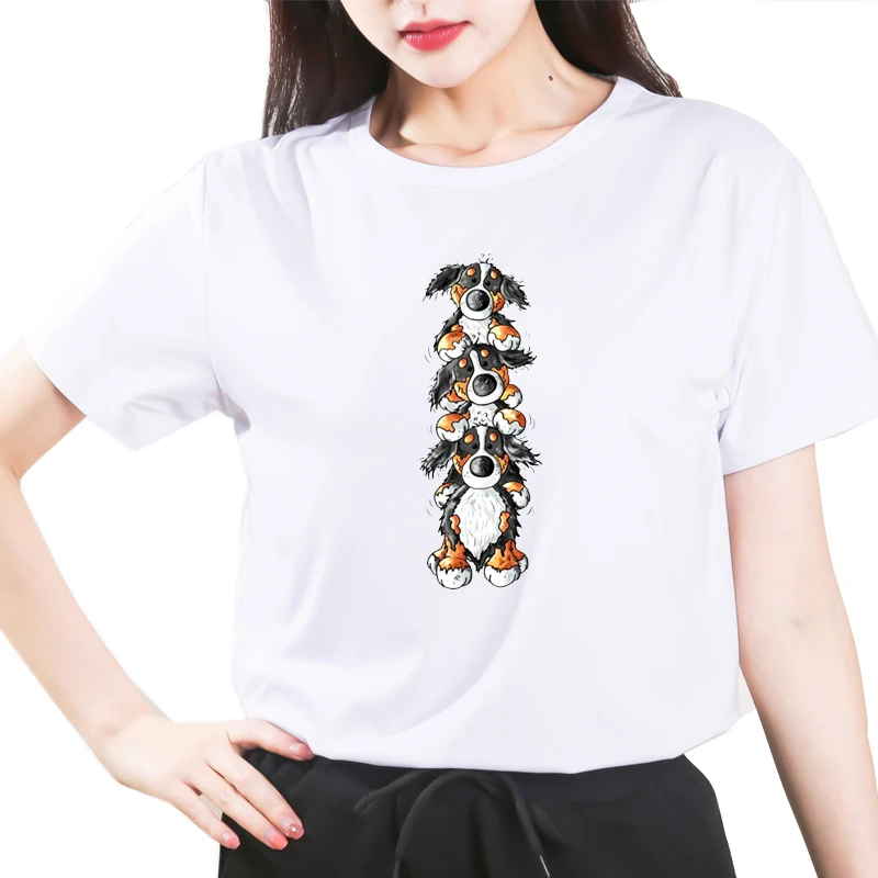 Funny Bernese Mountain Dog Print T- shirts Kawaii Pattern Short Tops Women Female Summer T-shirts Harajuku Tees
Funny Bernese Mountain Dog Print T- shirts Kawaii Pattern Short Tops Women Female Summer T-shirts Harajuku Tees