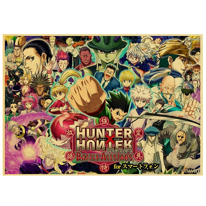 Trendy Japanese Anime Hunter X Hunter Vintage Posters Kraft Paper Sticker DIY Decorative Home Bar Cafe Decor Gift Wall Paintings
Trendy Japanese Anime Hunter X Hunter Vintage Posters Kraft Paper Sticker DIY Decorative Home Bar Cafe Decor Gift Wall Paintings