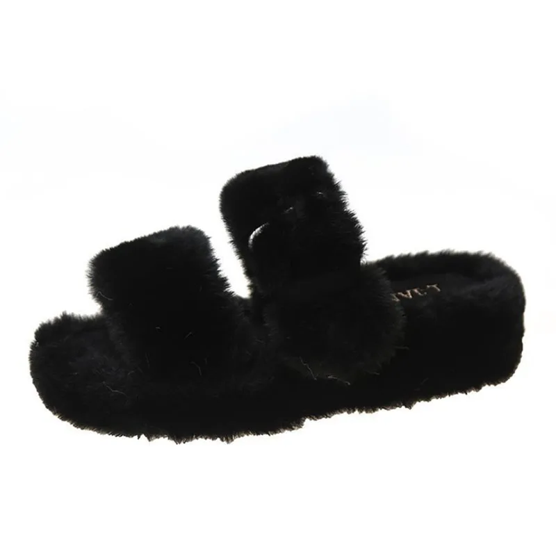 Women's thick soled wool slippers women's slope heel shoes autumn and winter one line type home wear slippers women's wool shoes
Women's thick soled wool slippers women's slope heel shoes autumn and winter one line type home wear slippers women's wool shoes