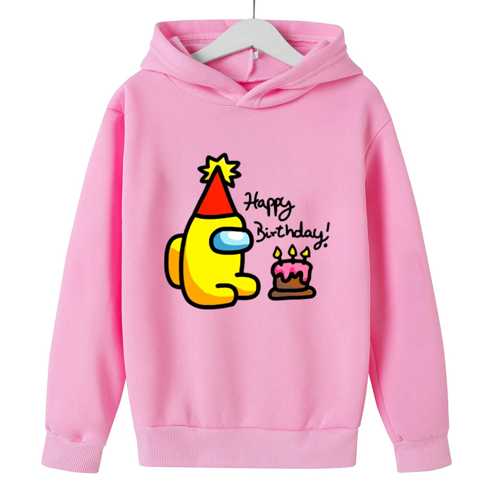Clothes for Teens Among Us Happy Birthday Pattern Printing With Spring Autumn Hood Hoodies Boys/Girls Sweatshirt Cotton Blouse
Clothes for Teens Among Us Happy Birthday Pattern Printing With Spring Autumn Hood Hoodies Boys/Girls Sweatshirt Cotton Blouse