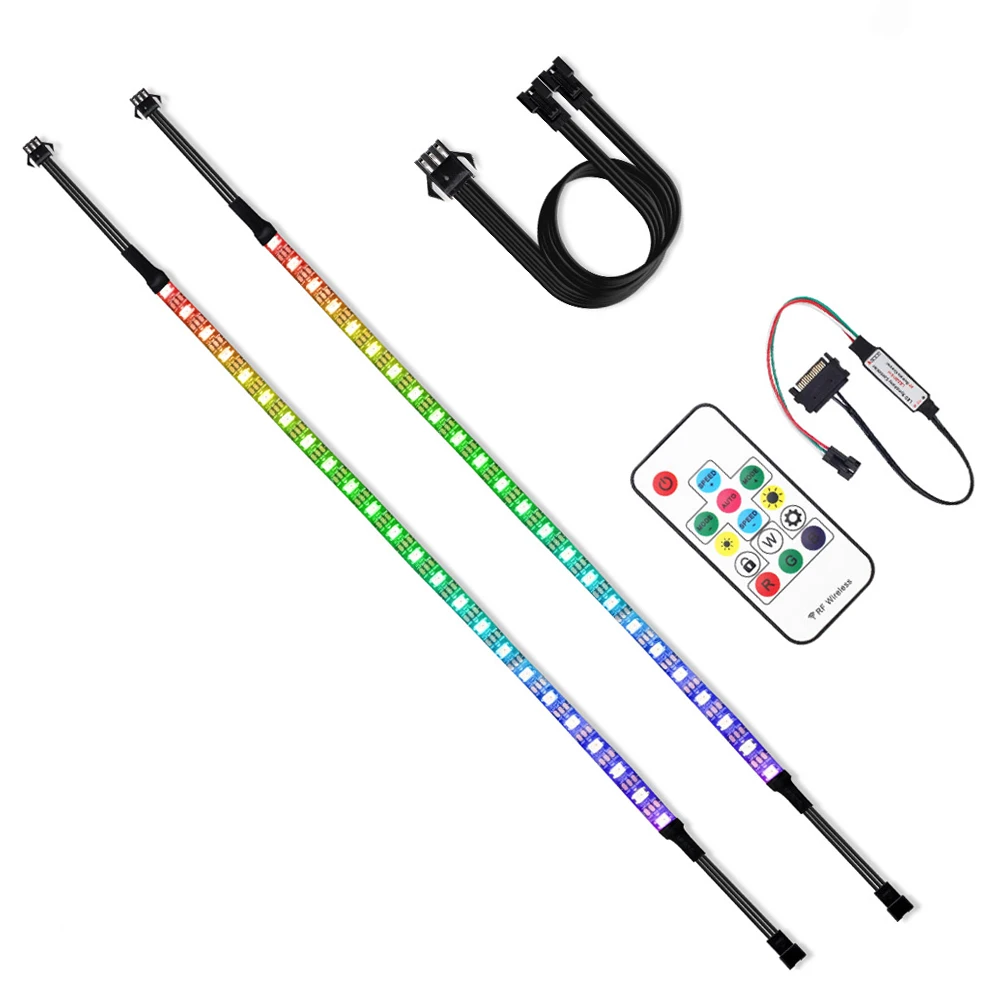 SATA Power Interface LED RGB Strip Computer Case Waterproof 2812 Diode Tape Full Kit For PC Computer Case With Remote Control
SATA Power Interface LED RGB Strip Computer Case Waterproof 2812 Diode Tape Full Kit For PC Computer Case With Remote Control