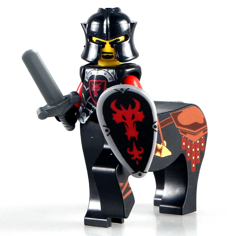 Строительный блок подходит для lego средневековый солдат аксессуары древняя